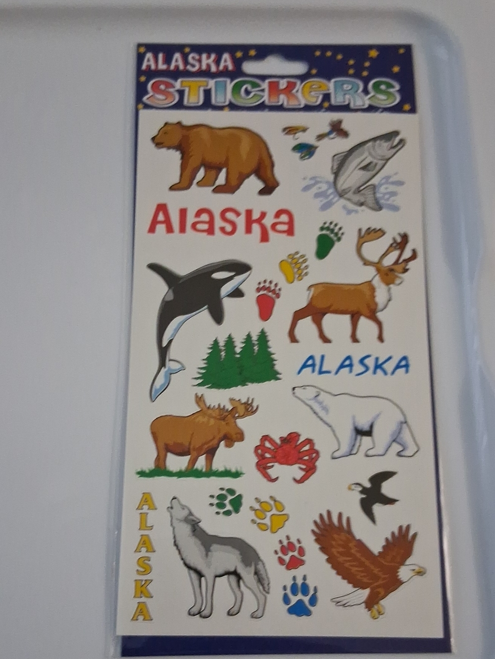 Alaska Stickers Sheet – Colorful Wildlife Sticker Set